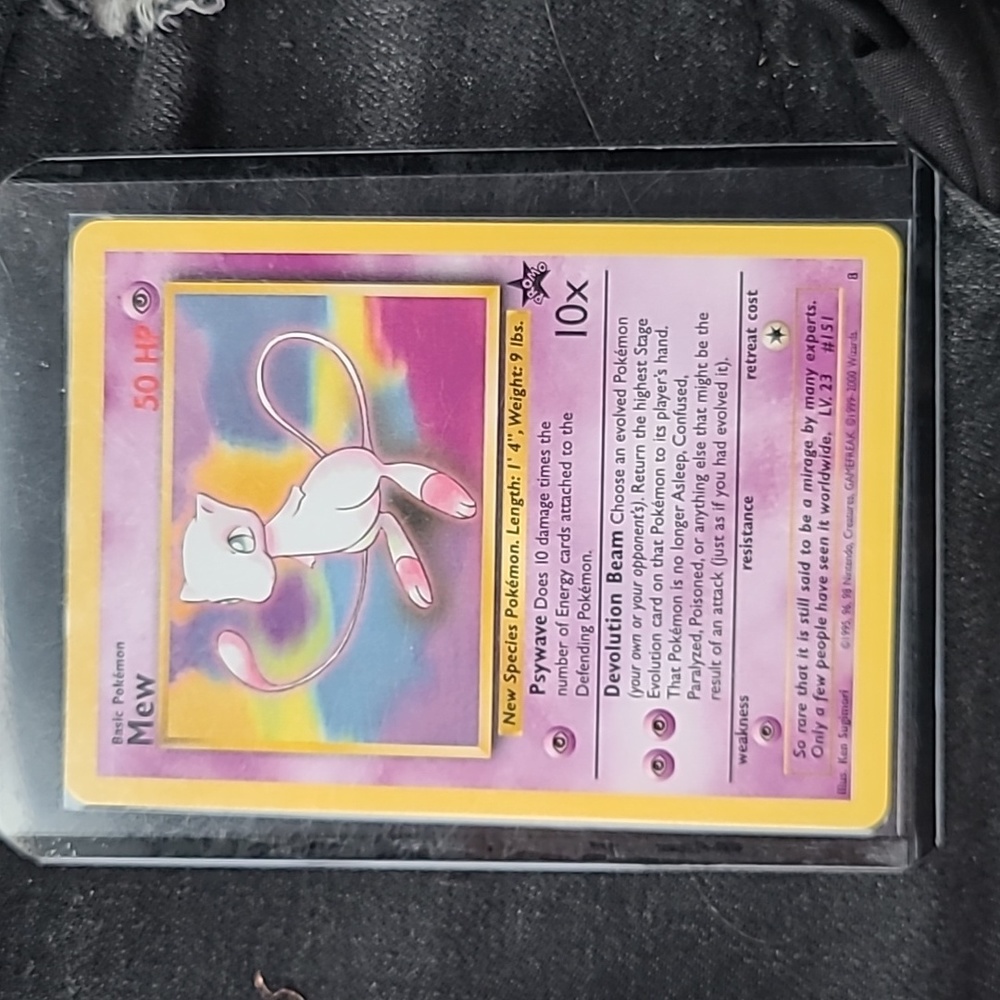 Mew black star promo mint condition